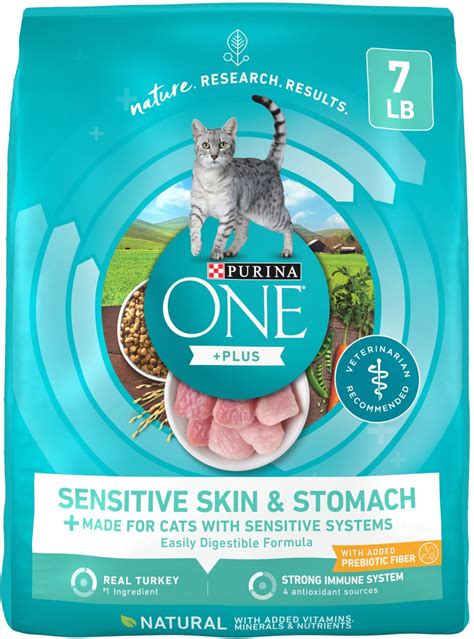 best dry cat food for sensitive stomach|purina one smartblend cat food.